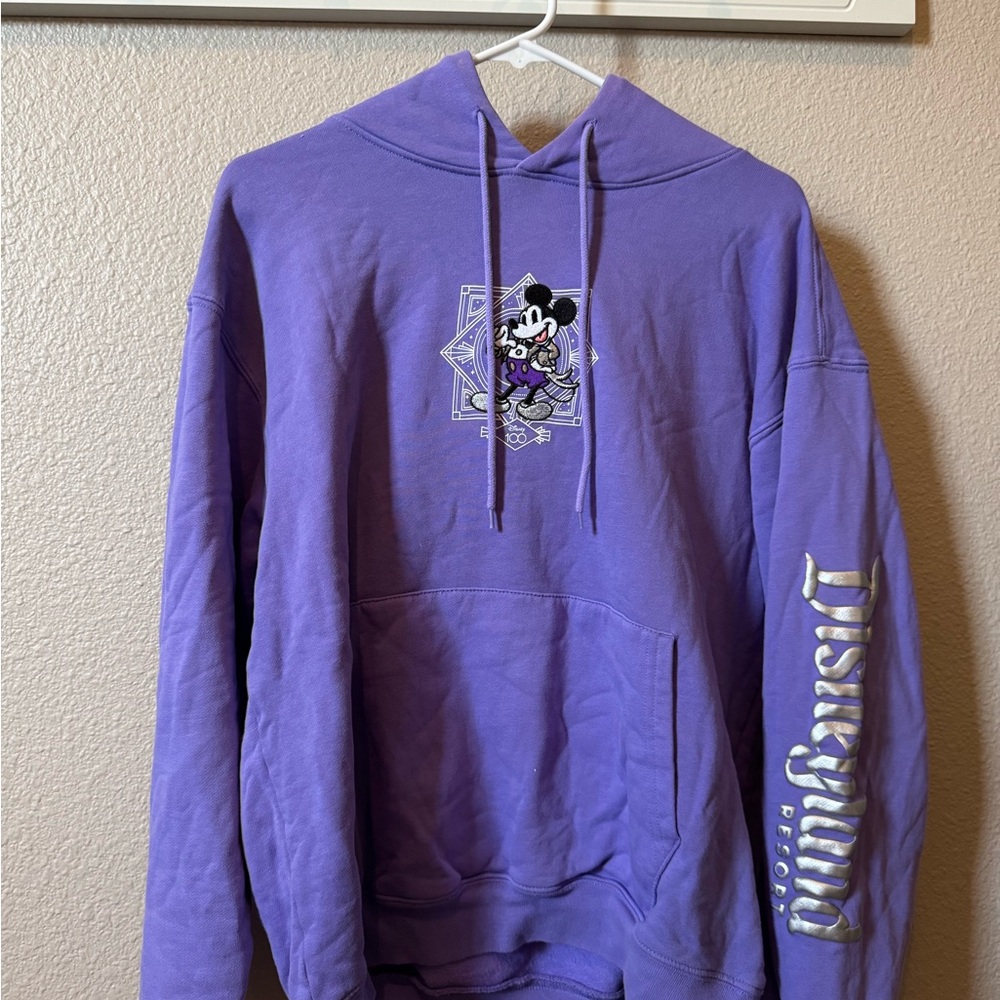Disney Purple Hoodie with Mickey Graphic